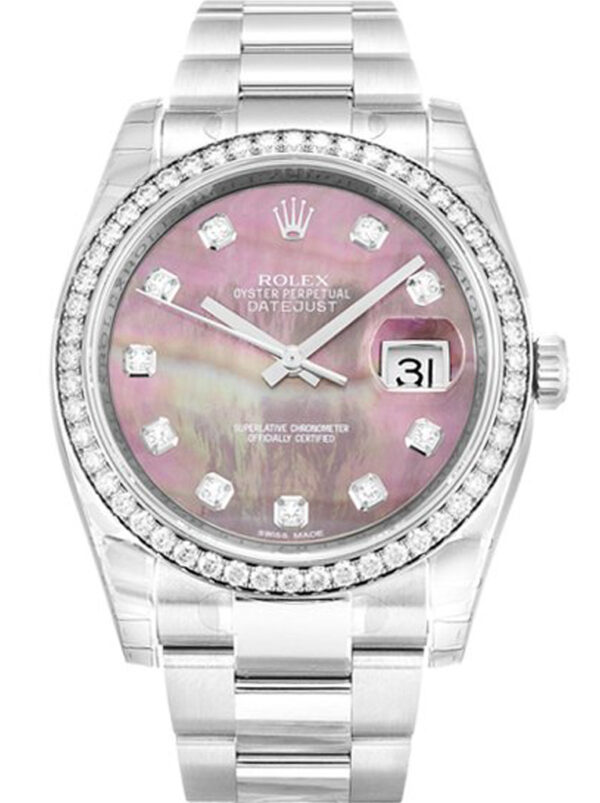 Rolex Datejust 36mm Mother of Pearl - Black Dial 116244