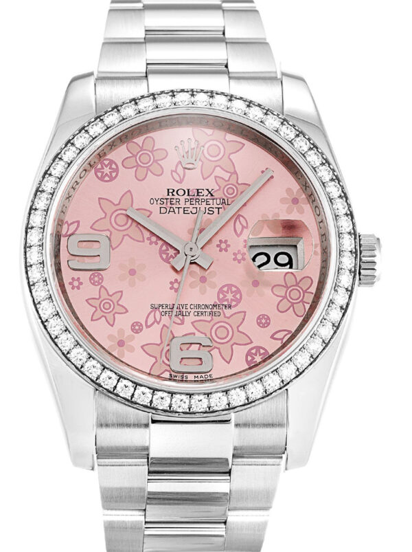 Rolex Datejust 36mm Pink Floral Dial 116244