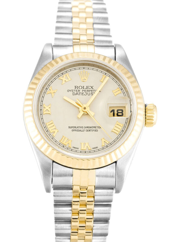 Rolex Lady-Datejust 26mm Ivory Pyramid Dial 69173