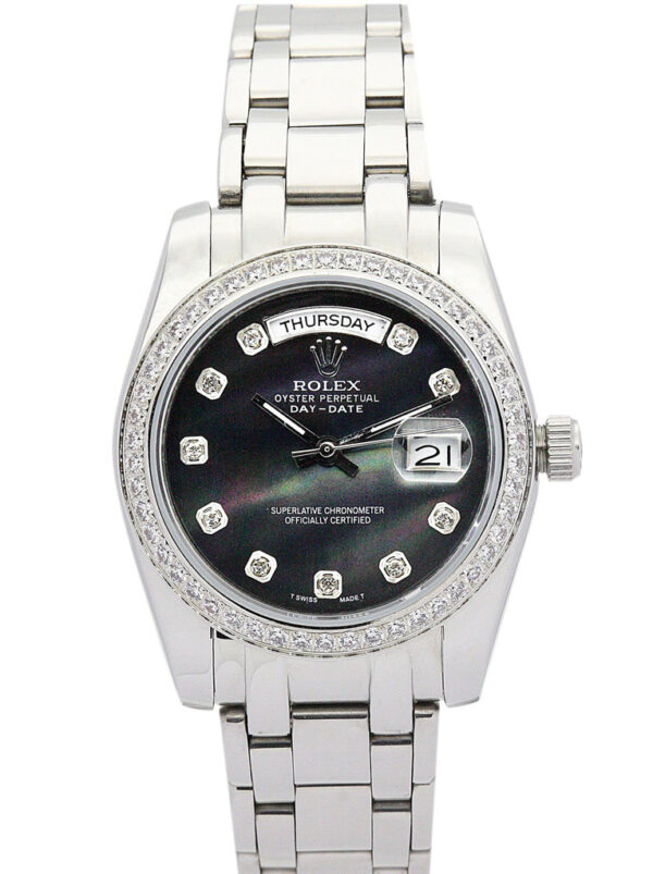 Rolex Day-Date 36mm Black Dial 118346
