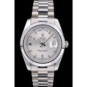 Superclone Rolex Day-Date 41mm Silver Dial 41995 - Image 2