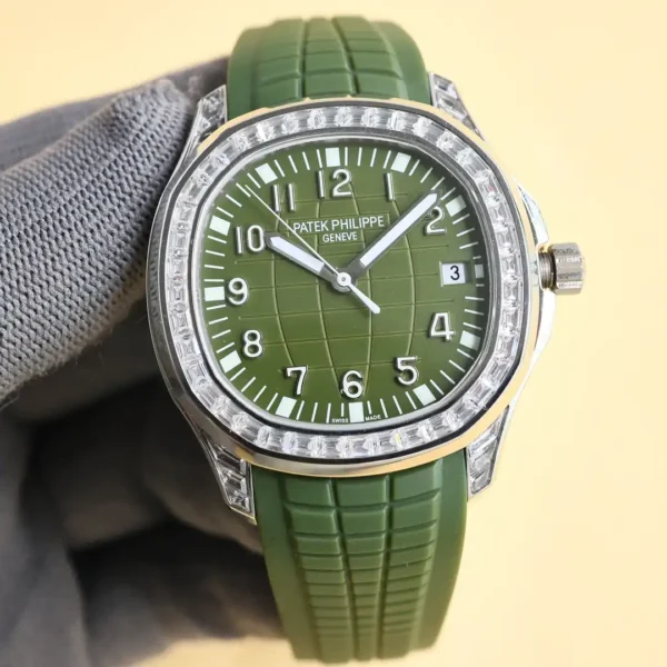 Replica Patek Philippe Aquanaut 5167 300G 010 Black & Green & Brown 40mm