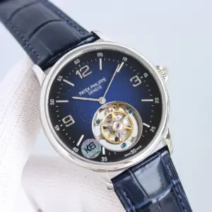 Replica Patek Philippe Grand Complications Sky Moon Tourbillon White Gold 6102P 001 Watch - Image 2