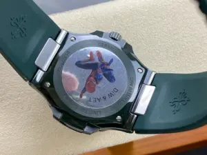 Replica Patek Philippe Nautilus Green Rubber Green Dial 5711 40MM Watch - Image 3