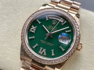 Replica Rolex Day Date Oyster 36 mm Everose Gold Diamonds Bezel M128345RBR 0068 - Image 2
