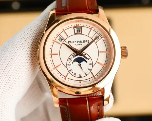 Replica Patek Philippe Complications Annual Calendar White Gold 5205G 013 40mm Mens Watch