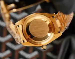 Replica Rolex Day-Date 118388 Champagne Diamond Dial Yellow Gold 36MM Unisex Watch - Image 4