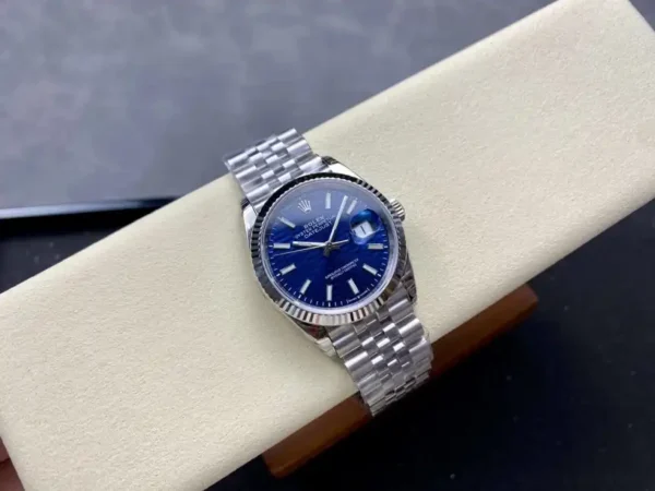 Replica Rolex Datejust 126234 Fluted Bezel Blue Fluted Motif Dial 36MM Unisex Replica Watch