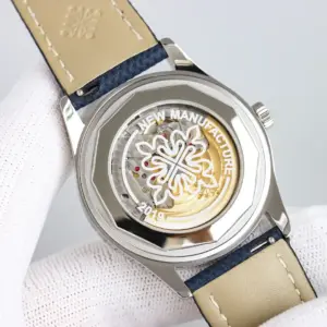 Replica Patek Philippe Limited Edition Calatrava 40mm 6007A 001 Blue Dial Mens Watch - Image 3