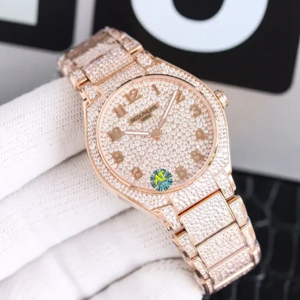 Replica Patek Philippe Twenty~4 Automatic Haute Joaillerie Rose Gold 7300 1450R 001