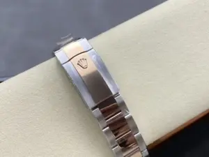 Replica Rolex Datejust 41mm Two Tone Rose Gold Sundust Index Dial 126331 0009 - Image 4