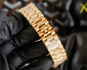 Replica Rolex Day-Date 118388 Champagne Diamond Dial Yellow Gold 36MM Unisex Watch - Image 6