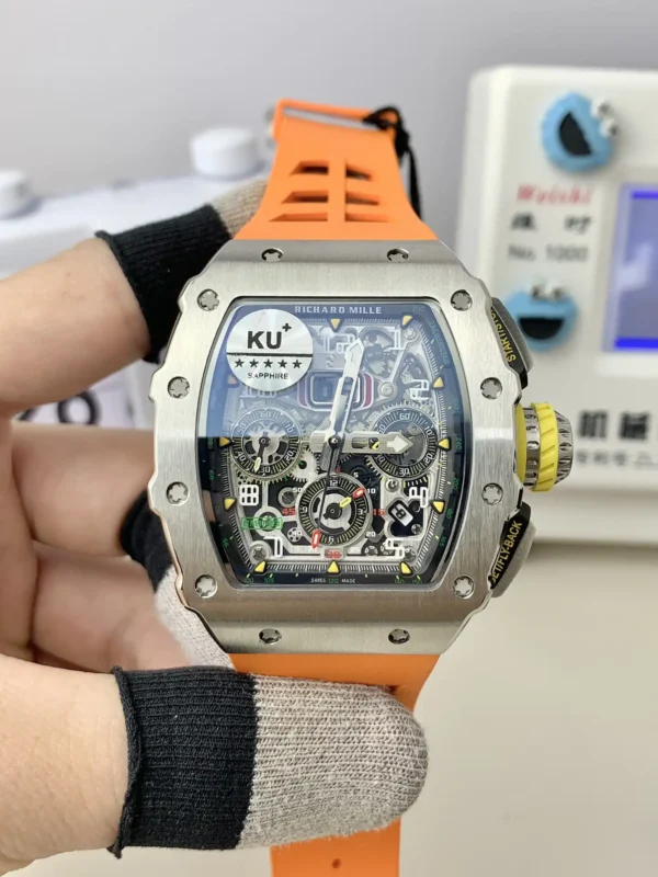 Replica Richard Mille RM 11-03 Automatic Flyback Chronograph Silver Watch