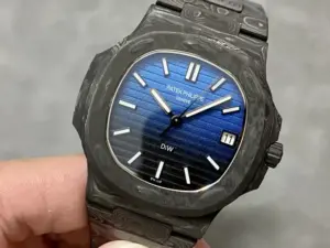 Replica Patek Philippe Nautilus Carbon Fiber Case Blue Dial 5711 40MM Watch - Image 2