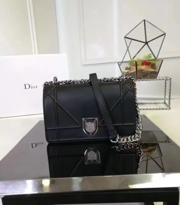 Replica Dior Diorama Bag Black Lambskin