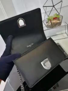 Replica Dior Diorama Bag Black Lambskin - Image 6