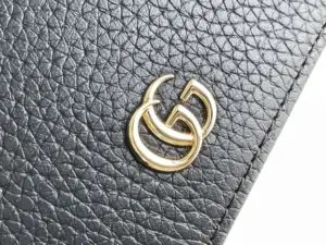 Replica Gucci Women GG Marmont Card Case Wallet Black - Image 4