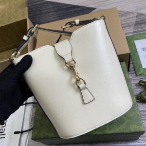 Replica Gucci Mini-Schultertasche Im Bucket Bag Stil White - Image 2