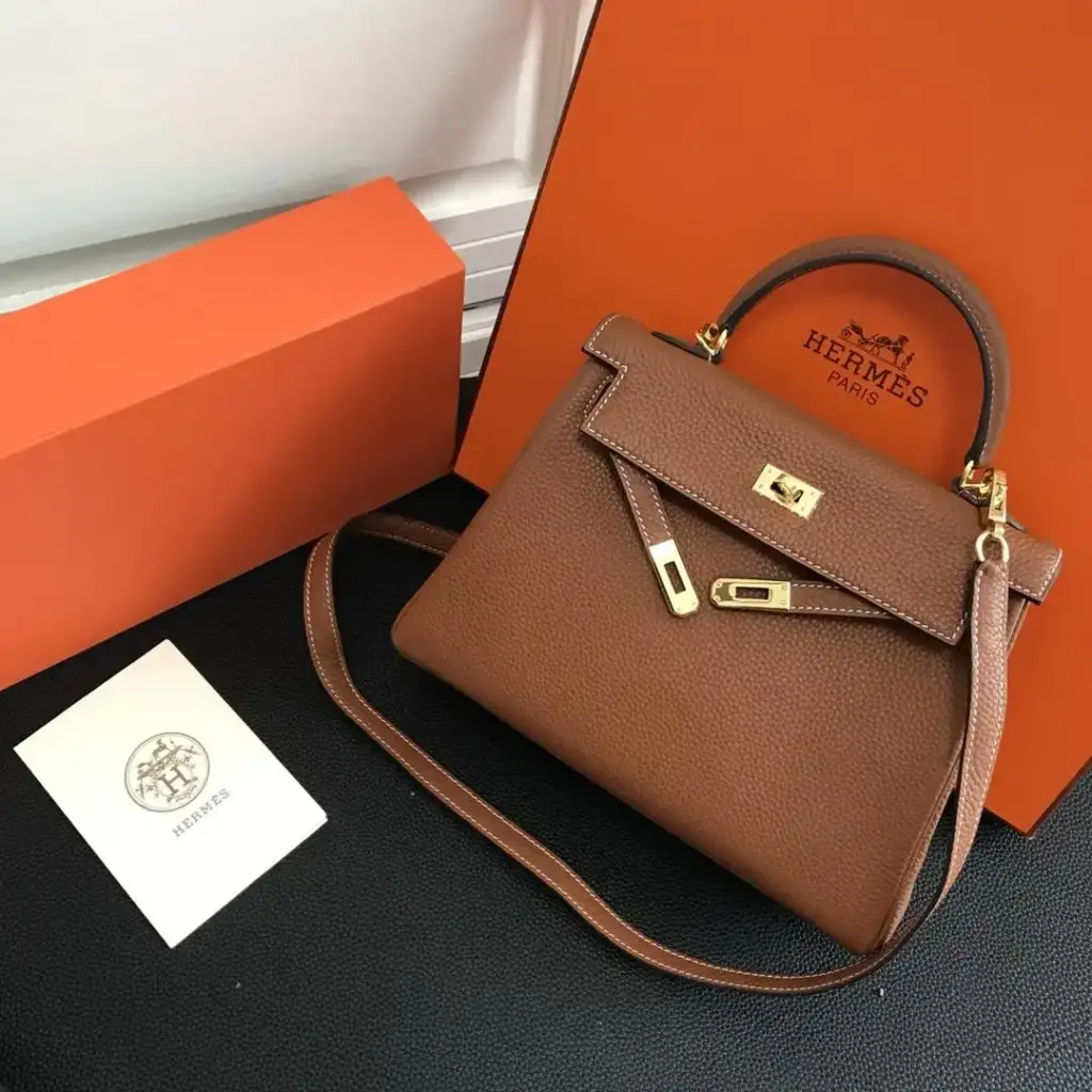 Hermes-25cm-Kelly-Bag-Togo-Leather-Handbag-Coffee_4