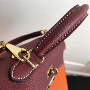 Hermes-25cm-Kelly-Bag-Togo-Leather-Handbag-Dark-Red_6