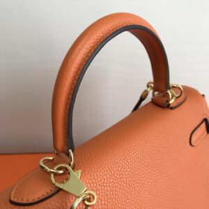 Hermes-25cm-Kelly-Bag-Togo-Leather-Handbag-Orange_1
