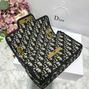 Replic Dior Oblique Saddle Women Shoulder Bag - Image 4