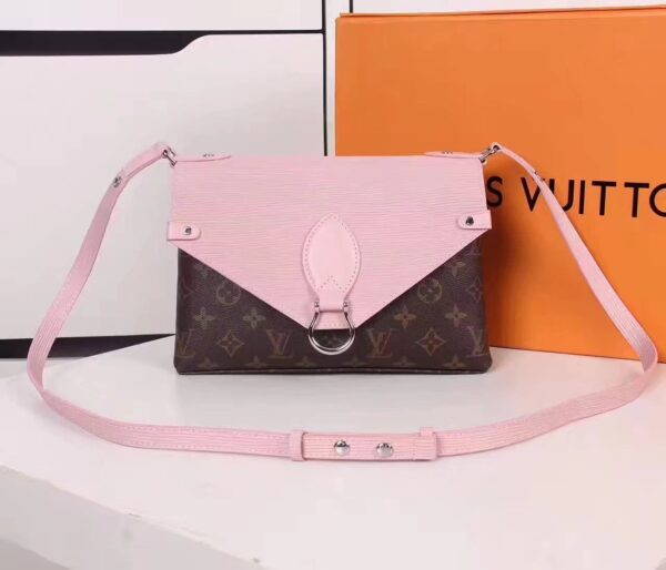 Replica Louis Vuitton Saint Michel Magnetic Flap Shoulder Bag Pink