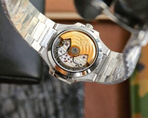 Replica Patek Philippe Nautilus Ladies White Gold Diamond Bezel 7118 - Image 3