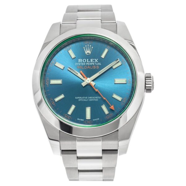 Superclone Rolex Milgauss 40mm Blue Dial 116400GV