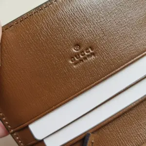 Replica Gucci Card Case Wallet Coffee - Image 5