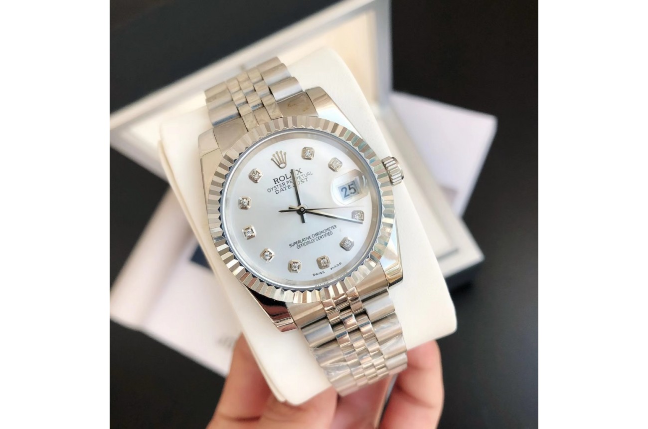 Rolex Datejust 36/28mm SS/SS Jub Sliver/Dia - Image 2