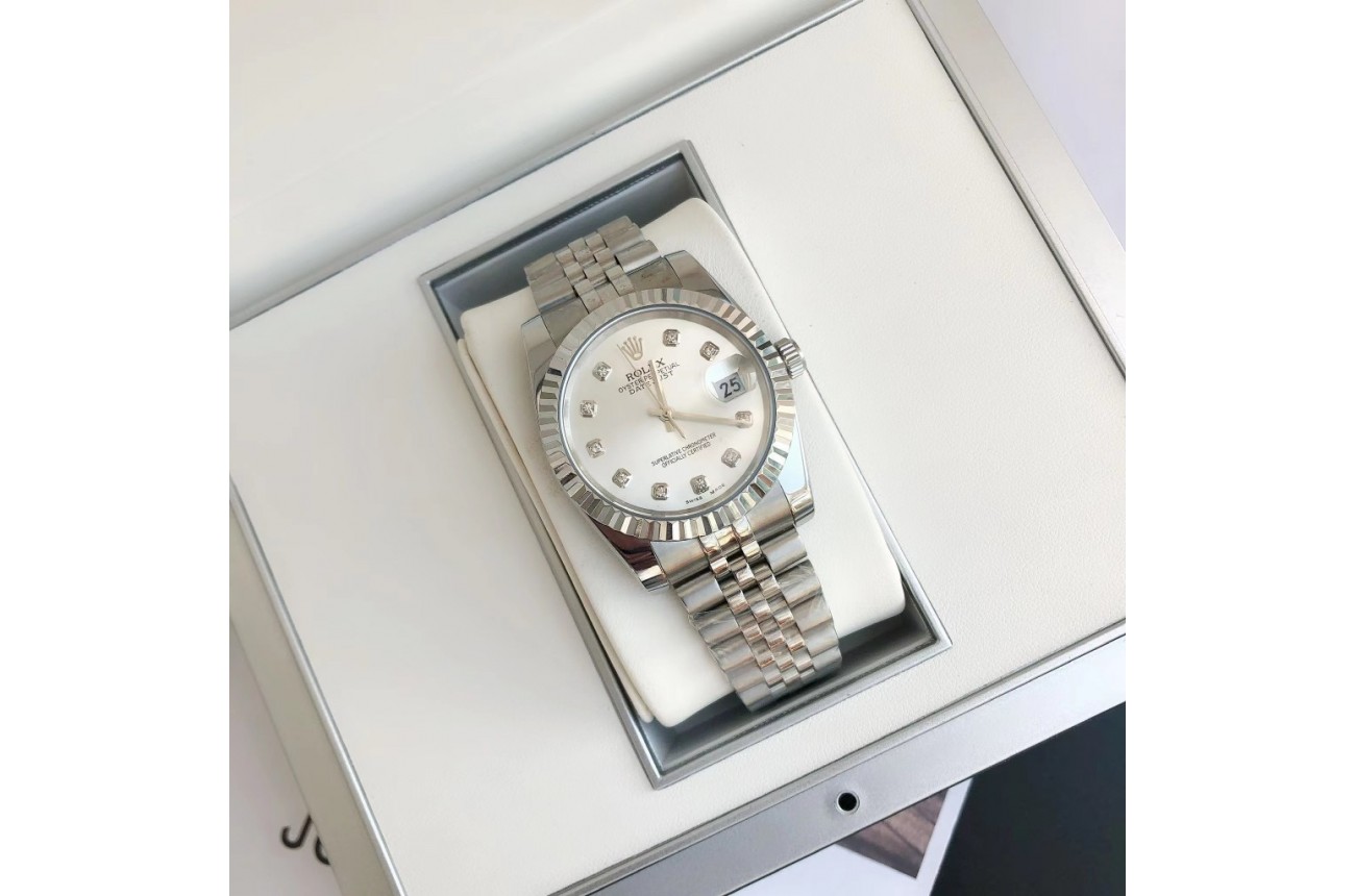 Rolex Datejust 36/28mm SS/SS Jub Sliver/Dia - Image 3