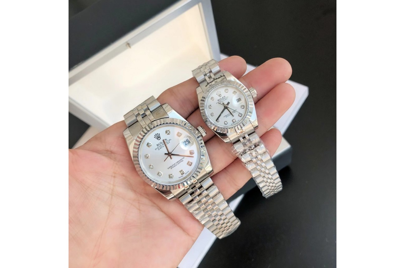 Rolex Datejust 36/28mm SS/SS Jub Sliver/Dia
