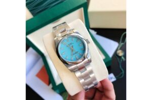 Rolex Oyster Perpetual 31/41mm SS/SS Tiffany Blue/Stk - Image 2