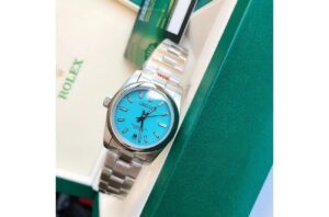 Rolex Oyster Perpetual 31/41mm SS/SS Tiffany Blue/Stk - Image 7