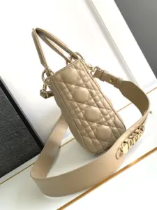 Small-Lady-Dior-Bag-Lambskin-Biscuit-Color-With-Gold-Hardware-20cm_2