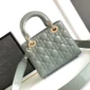 Small-Lady-Dior-Bag-Rock-Gray-Patent-Cannage-Calfskin-With-Gold-Hardware-20cm_1