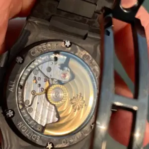 Replica Patek Philippe Nautilus Carbon Fiber Case Blue Dial 5711 40MM Watch - Image 3
