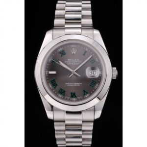 Superclone Rolex Datejust 41mm Rhodium Dial 126300 "Wimbledon" Smooth / Oyster - Image 2