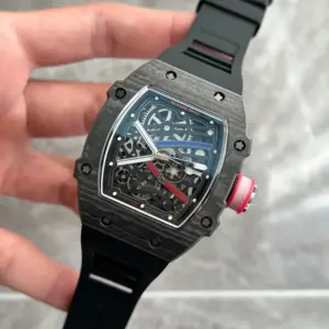 Replica Richard Mille RM 67-02 Automatic Sebastian Ogier Black Rubber Strap - Image 3