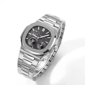 Replica Patek Philippe Nautilus Moon Phase Stainless Steel 5712 1A 001 40mm - Image 3