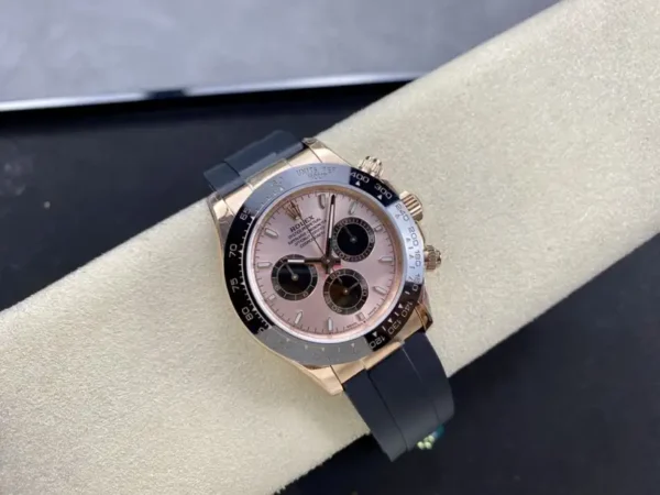 Replica Rolex Daytona 126515LN 0006 Sundust 40mm Everose Gold Oysterflex