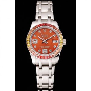 Rolex Datejust 33mm Orange Dial REP016821 - Image 2