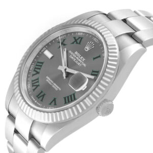 Superclone Rolex Datejust 41mm Rhodium Dial 126334 "Wimbledon" Flutted / Oyster - Image 2