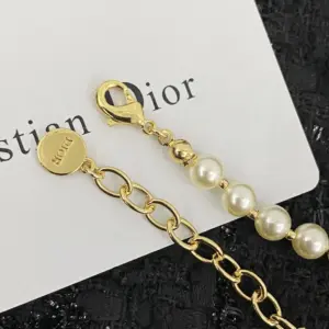 Replica Dior Solid color pearl bracelet with CD pendant - Image 3