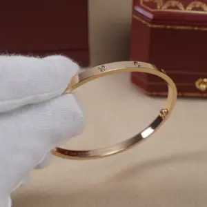 Replica Cartier Narrow Ten Diamond Love Couple Bracelet ‮ Handmade ‬ - Image 2