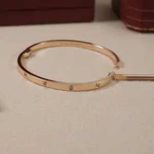 Replica Cartier Narrow Ten Diamond Love Couple Bracelet ‮ Handmade ‬ - Image 4