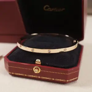 Replica Cartier Narrow Ten Diamond Love Couple Bracelet ‮ Handmade ‬ - Image 5