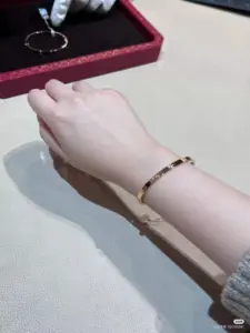 Replica Cartier Narrow version diamond free couple bracelet - Image 5