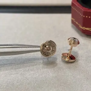Replica Cartier Classic UFO Single Diamond Earrings Rose Gold Silver - Image 6